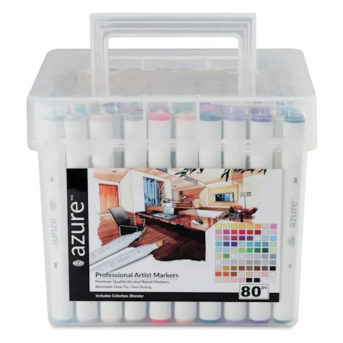 Royal & Langnickel Azure Dual Tip Markers Set of 80, Assorted Colors