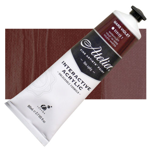 Chroma Atelier Interactive Artists' Acrylics - Mars Violet, 80 ml