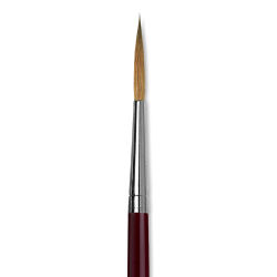 Da Vinci Kolinsky Red Sable Brush - Medium Pointed Liner, Long Handle, Size 10