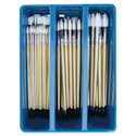 Royal Langnickel Classroom Caddie - Snowhite Rounds and Flats, Set of 72