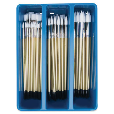 Royal Langnickel Snowhite Classroom Caddie - Rounds and Flats, Set of 72