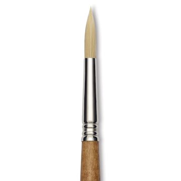 Open in modal - Escoda Futura Synthetic Bristle Brush - Series 5400, Round, Size 10, Long Handle, close-up