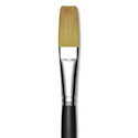 Trekell Synthetic Gold Taklon Brush - Flat, Short Handle, Size 20