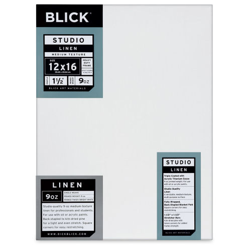 Blick Super Value Canvas Pack - 12 inch x 16 inch, Pkg of 6