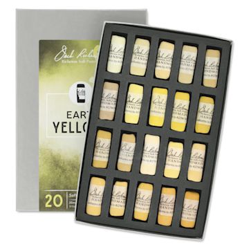 Open in modal - Richeson Soft Handrolled Pastels - Earth Yellows, Set of 20