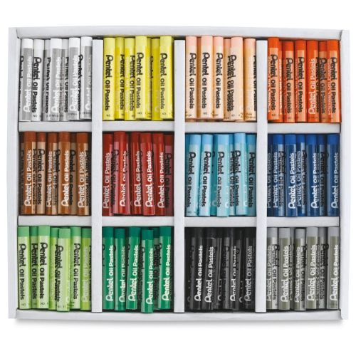 Pentel Arts Oil Pastels, Variety Of Colors Art Supplies 50 Color Set  (PHN-50)