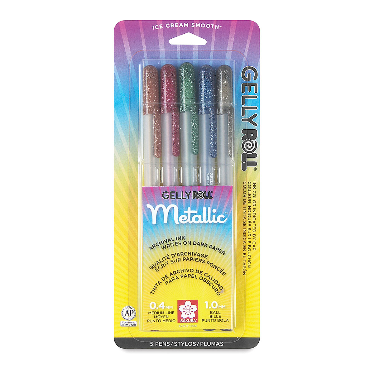Sakura • Gelly roll gel pen Stardust glitter 12pieces