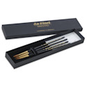 Da Vinci Maestro Kolinsky Brushes - Box Set of 4, Series 11 Round, Short Handle