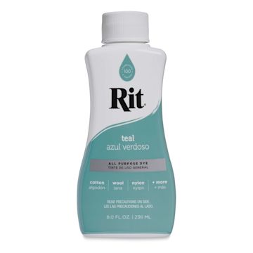 Open in modal - Rit All Purpose Liquid Dye - Teal, 8 oz