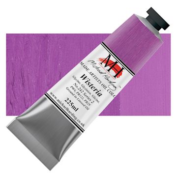 Open in modal - Michael Harding Artists Oil Color - Wisteria, 225 ml tube and swatch