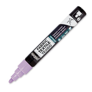 Pebeo 7A Opaque Fabric Marker - Pastel Violet, 4 mm (Cap off)