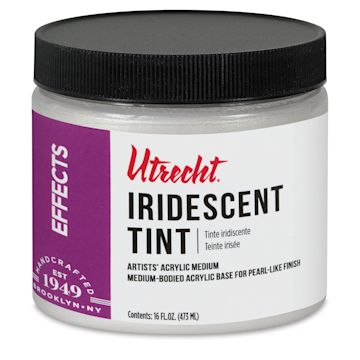 Open in modal - New look! Same formula - Utrecht Artists' Acrylic Iridescent Tint Medium - 16 oz