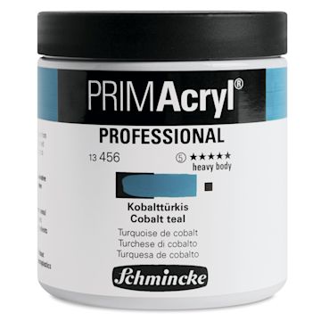 Open in modal - Schmincke Primacryl Professional Acrylic Paint - Cobalt Teal, 237 ml Jar