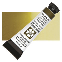 Daniel Smith Extra Fine Watercolor - Rich Green Gold, 5 ml, Tube with Swatch