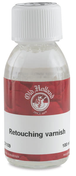 Old Holland Retouching Varnish - Front view of 100 ml Bottle