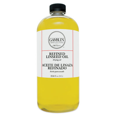 Gamblin Refined Linseed Oil - 33.8 oz bottle