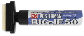 Zig Posterman Biggie Markers - Side view showing wide tip
