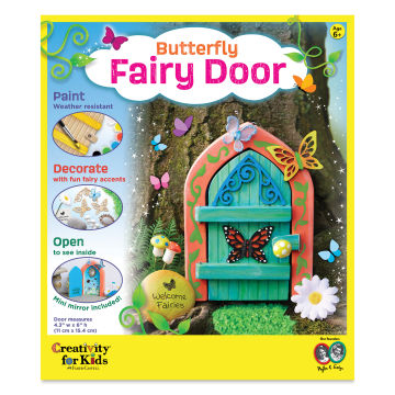 Creativity for Kids Butterfly Fairy Door Kit (front of packaging)