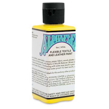 Open in modal - Alpha6 AlphaFlex Textile and Leather Paint - Alpha Yellow, 147 ml, Bottle