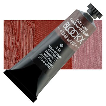 Open in modal - Blockx Artist Oil Color - Mars Violet, 35 ml tube and swatch