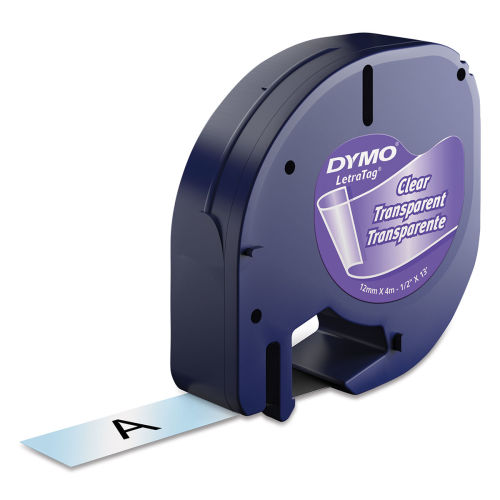 Dymo Letratag 3pk Label Tape - Clear/white Paper/white Plastic