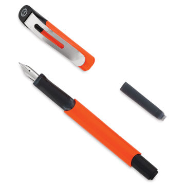 Manuscript Curve Fountain Pens - Parts of Orange pen shown 