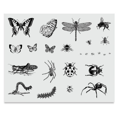 Mayco Designer Silkscreens - Screen of various Bugs shown