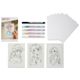 Edding Creative Manga Drawing Set - Assorted, Set of 15, contents laid out