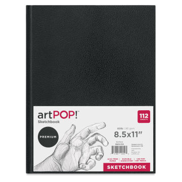 artPOP! Hardbound Sketchbook, 8.5 x 11 Inches, 108 Sheet Drawing Pads, 65 lb/100 GSM Paper, Art Supplies for Drawing, Sketchi