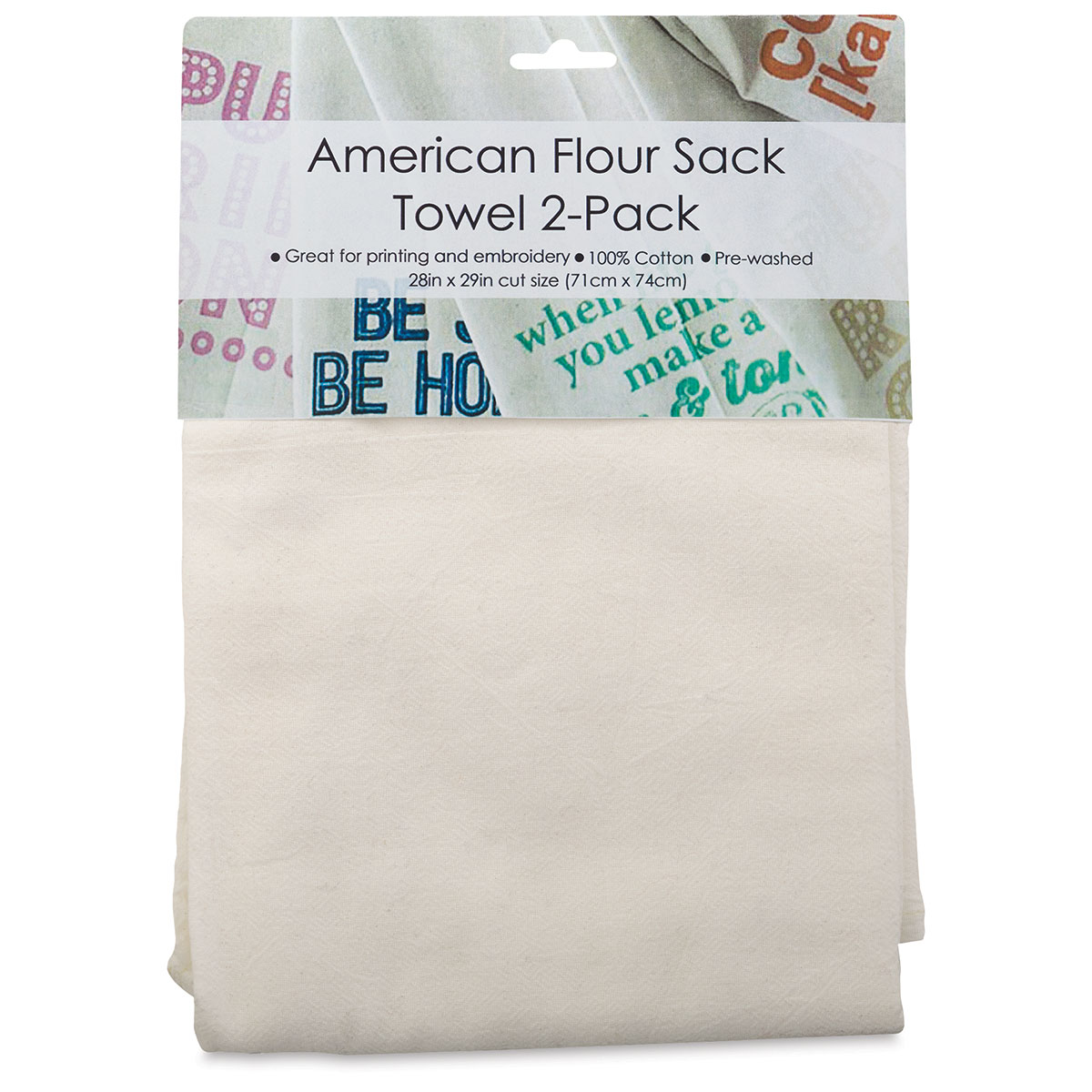 Craft Basics Cotton White Huck Towel 13 x 26