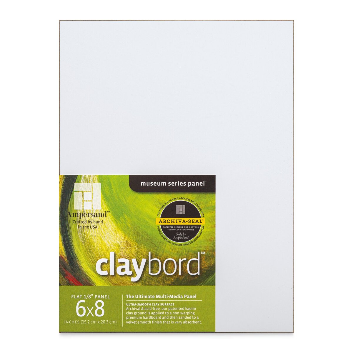 CBSCG2228 22X28 Inch 1.5 Inch Depth Cradled Ampersand Museum Series Claybord Panels for Paint and Ink 