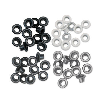 We R Memory Keepers Eyelets - Gray Assortment, Standard, Pkg of 60