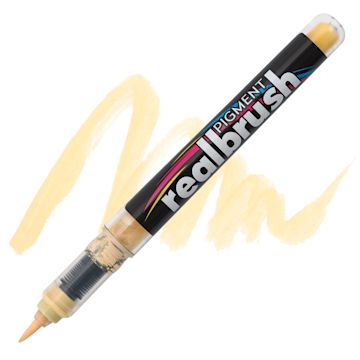 Open in modal - Karin Realbrush Pigment Marker - Almond, swatch and marker