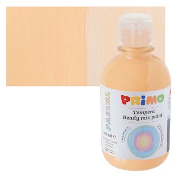 Open in modal - Primo Premium Tempera Paint - Pastel Orange, 300 ml bottle and swatch