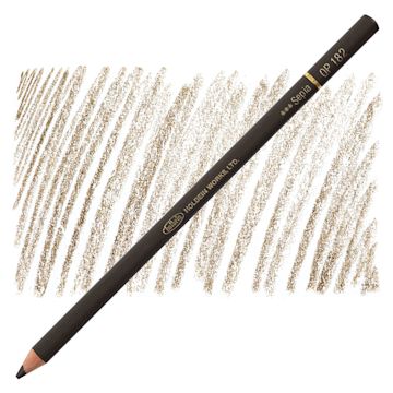 Open in modal - Holbein Artists' Colored Pencil - Sepia, OP182 pencil and swatch