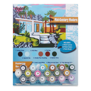Paint The Town By Numbers Mid Century Modern Kit