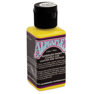 Alpha6 AlphaFlex Airbrush Textile and Leather Paint - Alpha Yellow, 2.5 oz