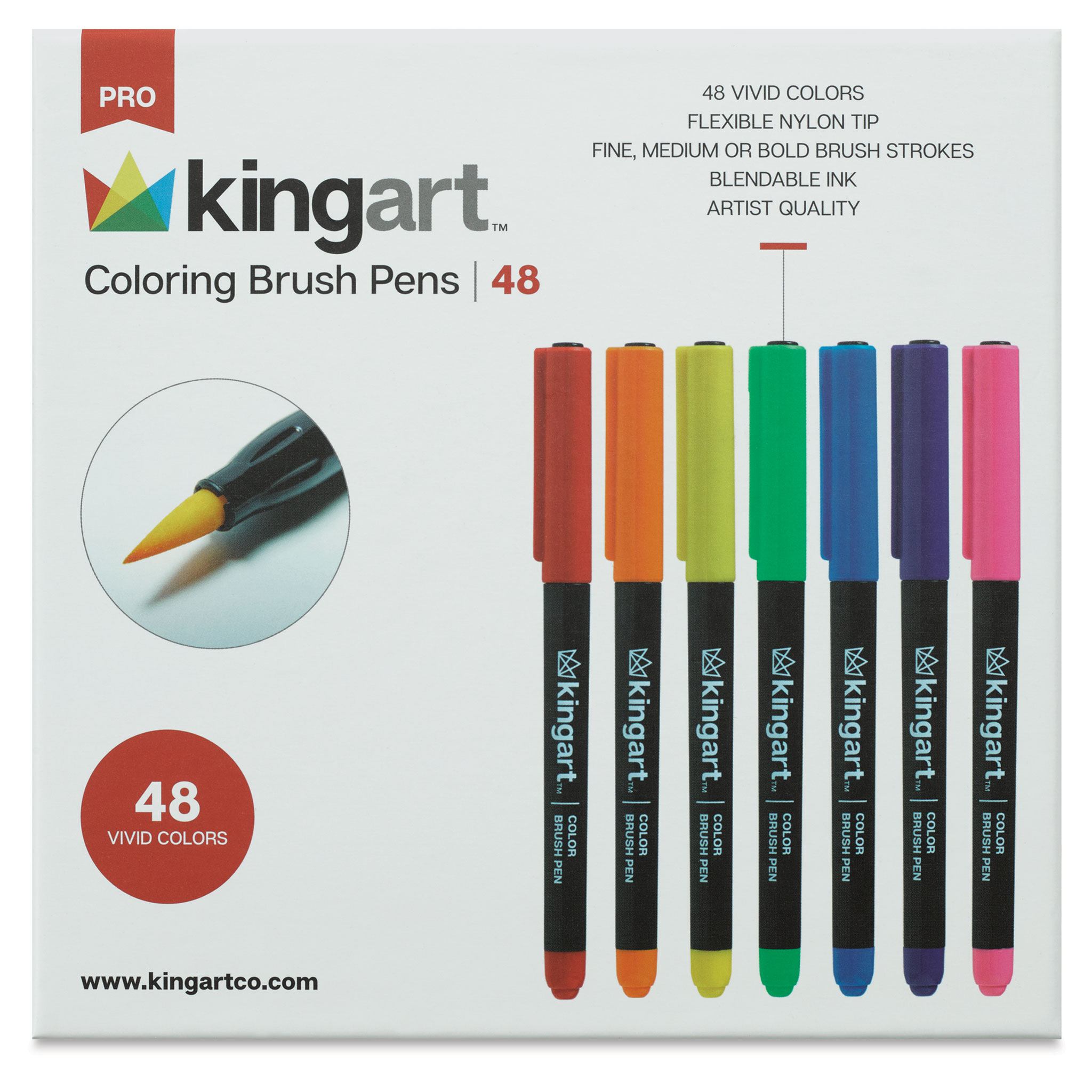Kingart Watercolor Brush Markers 