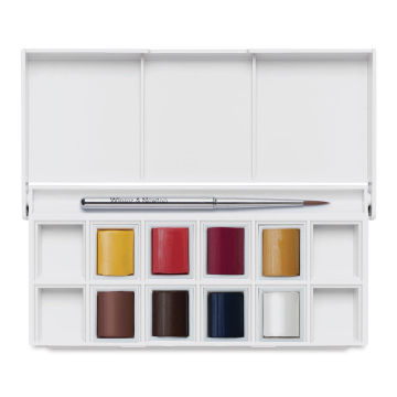  Winsor & Newton Cotman Watercolor Paint Set, Sketchers' Pocket  Set, 12 Half Pans w/ Brush