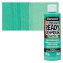 DecoArt Fluid Art Ready-To-Pour Acrylic - Cay Green, 8 oz Bottle