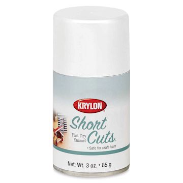 Open in modal - Krylon Short Cuts Spray Paint - White (Flat), 3 oz