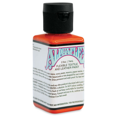 Alpha6 AlphaFlex Textile and Leather Paint - Vermilion, 74 ml, Bottle