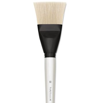 Open in modal - Simply Simmons XL Natural Bristle Brush - Flat, Size 60 close up