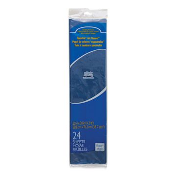 Open in modal - Spectra Deluxe Bleeding Art Tissue - 20" x 30", Medium Blue, 24 Sheets