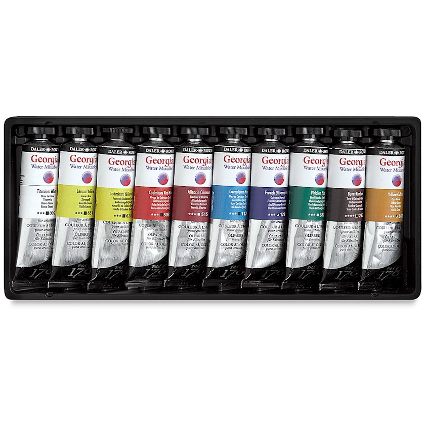 Georgian Water Mixable Oils - Selection Set of 10 | BLICK Art Materials