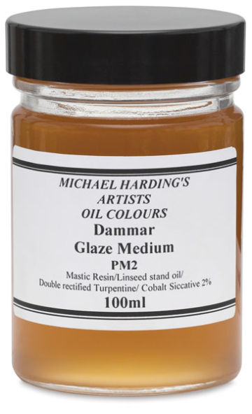 Dammar Glaze Medium - Front of 100 ml Jar