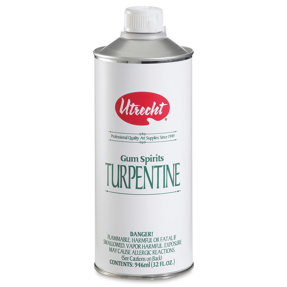 Utrecht Pure Gum Turpentine - 4 oz bottle