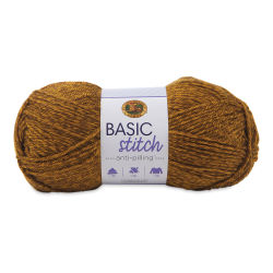 Lion Brand Basic Stitch Anti-Pilling Yarn - Gold Heather, 185 yds