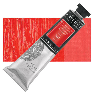Sennelier Extra-Fine Artist Acryliques - Pyrrole Red Light, 60 ml tube