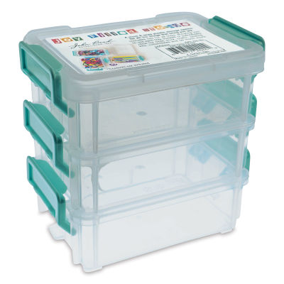 John Bead Joy Filled Storage Stackable Containers - 3 Layers, 1-1/2"H x 3"W x 4-1/2"L (Stacked)